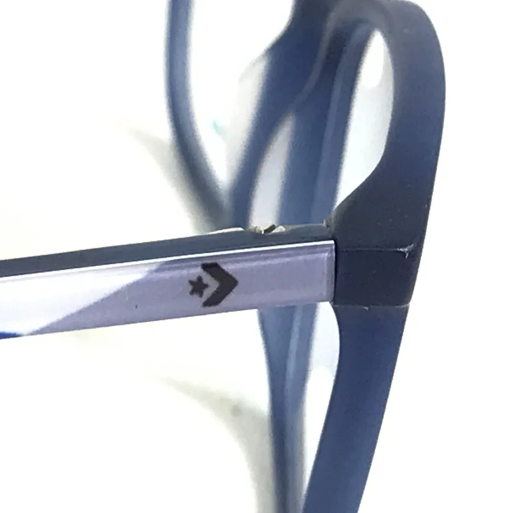 Converse Kids Eyeglasses Frames VCJ006 MATTE BLUE Square Full Rim 48-16-130
